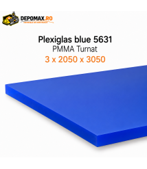 Plexiglas Blue 5631 PMMA turnat satinat 3 x 2050 x 3050 mm Plexiglas Blue 5631 PMMA turnat satinat 3 x 2050 x 3050 mm